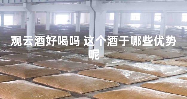观云酒好喝吗 这个酒于哪些优势呢